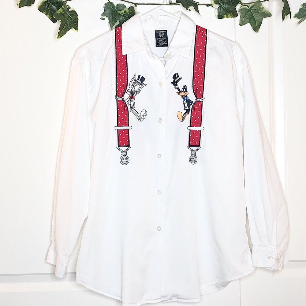 Warner Bros character suspender long sleeve shirt